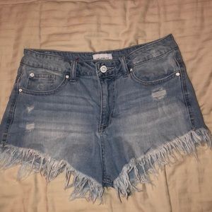 Only worn a couple times distressed shorts